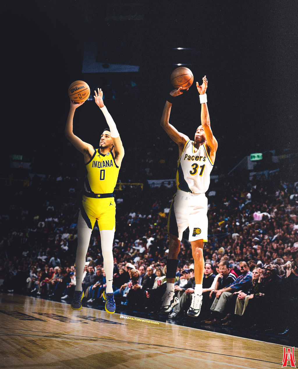 Reggie Miller x Tyrese Haliburton