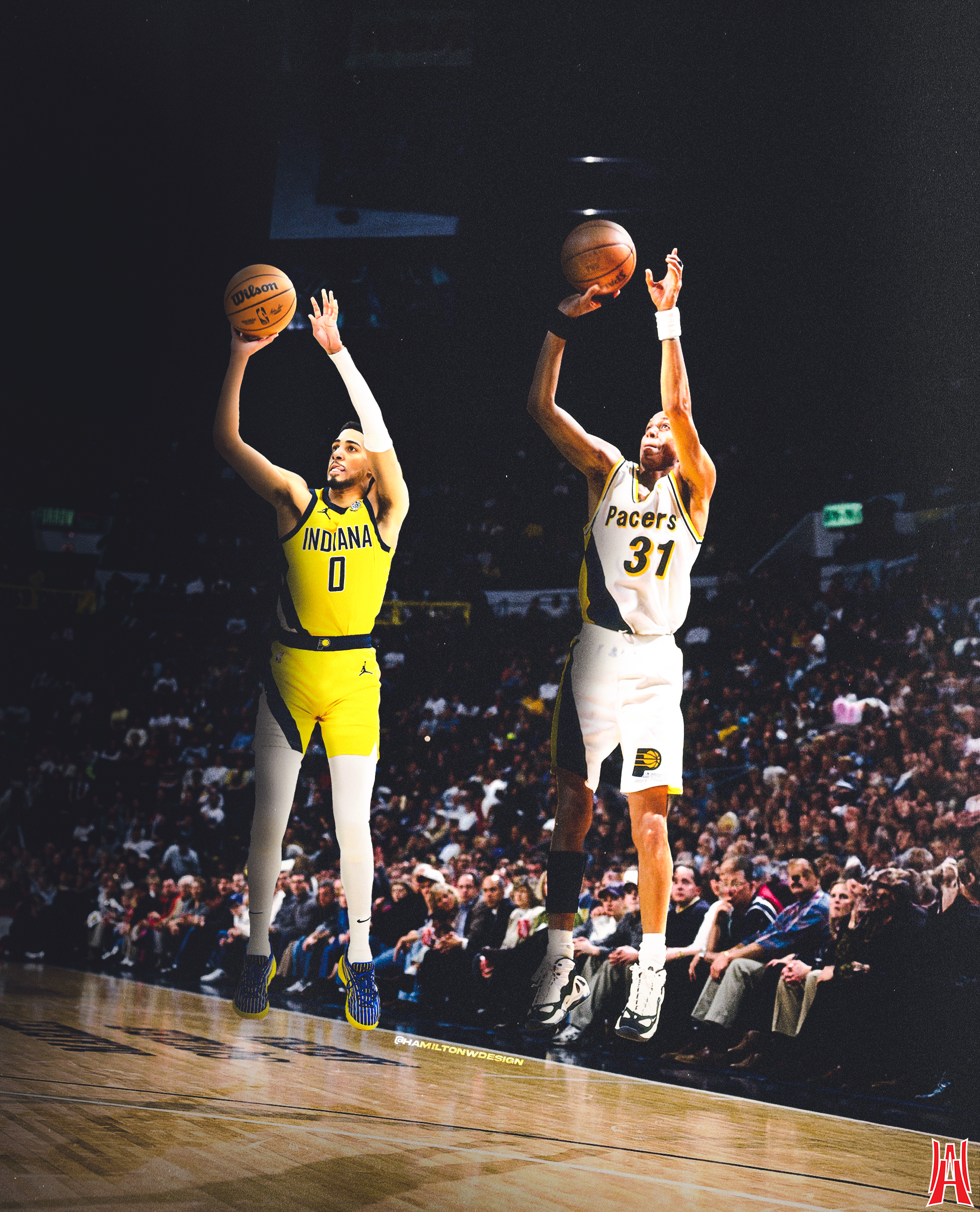 Reggie Miller x Tyrese Haliburton